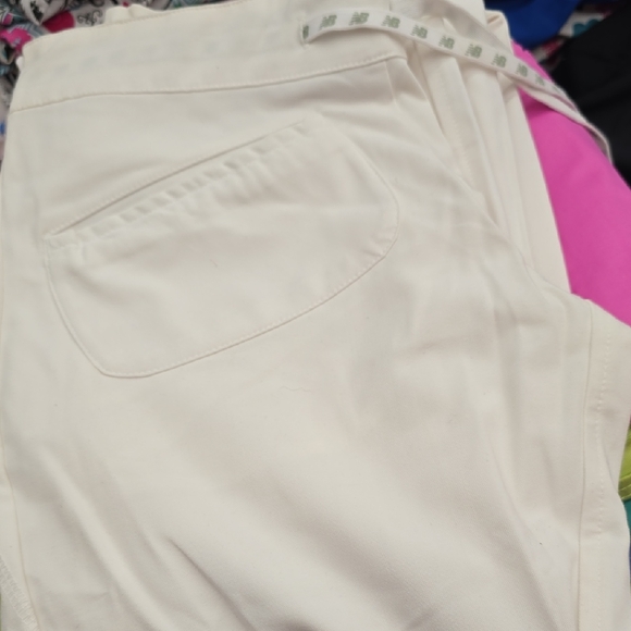 New Balance Cream Wide Leg Pants - Picture 1 of 4